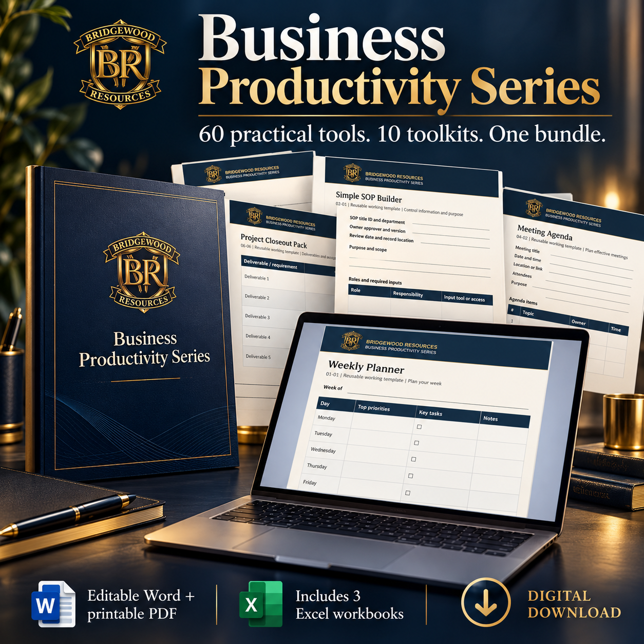 Business Productivity Series bundle illustration