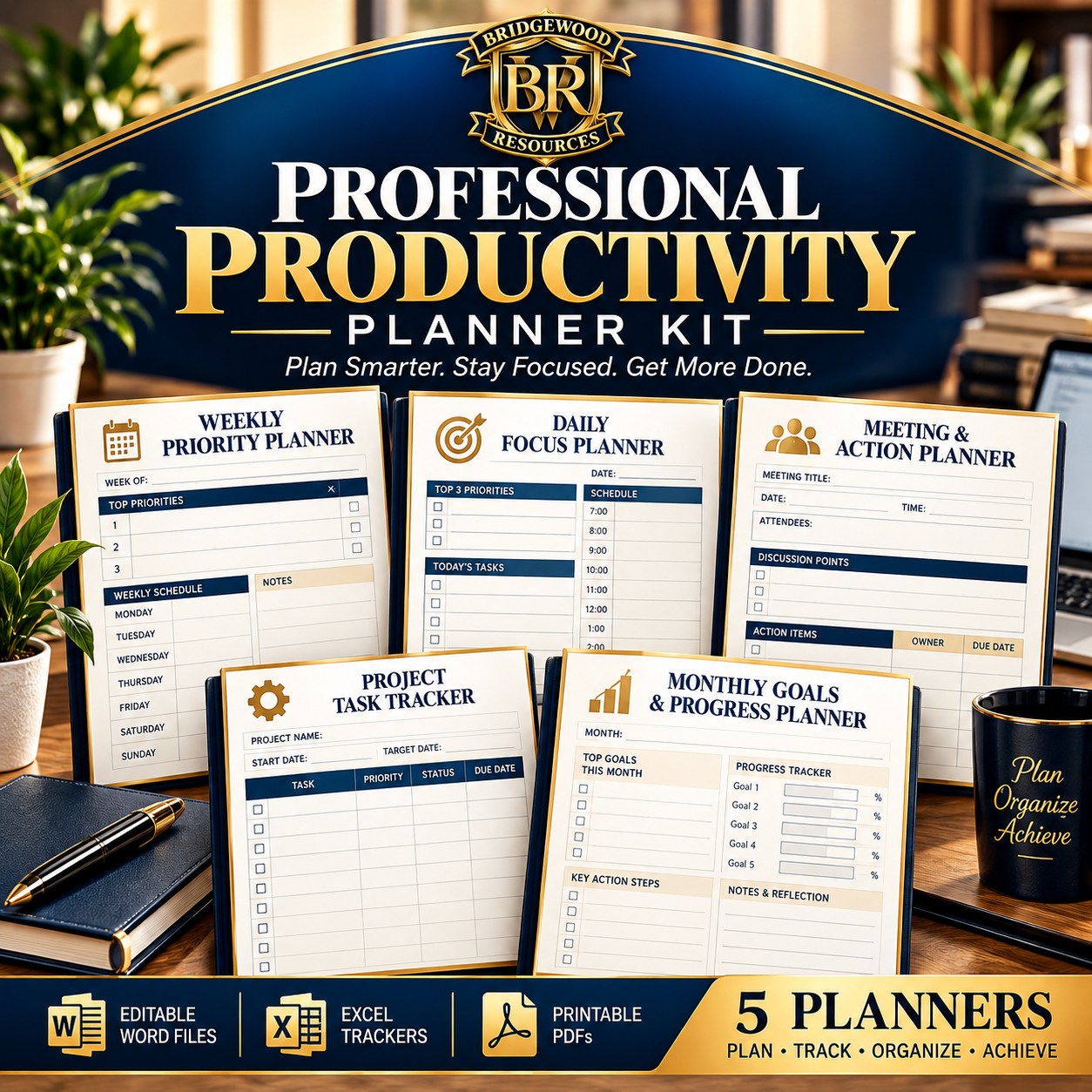 Professional Productivity Planner Kit